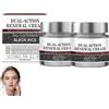SANZHUAN 2 pezzi di cheratina KeraErase Dual-Action Renewal Cream, Black Rice Exfoliating Soothing Repair Cream, Effectively Reduces Skin Imperfections, Pore Refining, Moisturizing Face Scrub Natural Body
