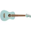 Fender Ukulele Tenore Avalon per Adulti e Bambini, Costruzione in Legno di Tiglio, Tastiera in Noce, Paletta Fender Stratocaster Classica, in Blu Daphne