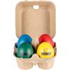 Nino Percussion Set di shaker per uova con cartone, 4 pezzi.