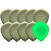 Acoustik Attak Stealth Glow In The Dark Plettro per chitarra - Plettro piccolo smussato per chitarra, tono unico (confezione da 10)