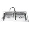 Smeg SP792-2 Lavello 79X50 cm 2 Vasche Acciaio inossidabile