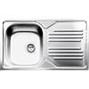 Smeg LYP861D Lavello 86X50 cm 1 Vasca Rettangolare con Gocciolatoio Acciaio inossidabile