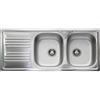 Smeg LYP116S Lavello 116X50 cm 2 Vasche Rettangolare con Gocciolatoio Acciaio inossidabile