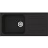 Smeg LZ150A2 Lavello 100X50 cm 1 Vasca Quadrato con Gocciolatoio Granito Nero