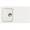 Smeg LZ861B Lavello 86X50 cm 1 Vasca con Gocciolatoio Sintetico Bianco