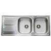 Apell TM1162ILPC Lavello 116X50 cm 2 Vasche Rettangolare con Gocciolatoio Acciaio inossidabile
