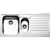 Apell VE1002IRAC Lavello 100X50 cm 2 Vasche Rettangolare con Gocciolatoio Acciaio inossidabile