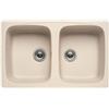 ELLECI Master 350 LGM35040 Lavello 79X50 cm 2 Vasche Granitek Nero