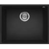 ELLECI QUADRA 105 SOTTOTOP LGQ10540BSO Lavello 54X44 cm 1 Vasca Rettangolare Granitek Nero