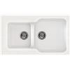 ELLECI Fox 430 LGF43062 Lavello 86X50 cm 2 Vasche Granitek Bianco