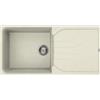ELLECI EGO 480 LGE48062 Lavello 100X50 cm 1 Vasca con Gocciolatoio Granitek Bianco