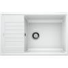 Blanco Zia Xl 6 S Compact 1523277 Lavello 78X50 cm 1 Vasca Rettangolare con Gocciolatoio Silgranit Bianco