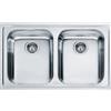 Franke Logica Line LLX 620 Lavello 79X50 cm 2 Vasche Rettangolare Acciaio inossidabile