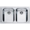 Franke Logica Line LLX 620-L Lavello 50X86 cm 2 Vasche Rettangolare Acciaio inossidabile