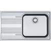 Franke SRX611-86DX Lavello 86 cm 1 ciotola Rettangolare con gocciolatoio Acciaio inox