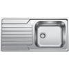 Blanco DINAS XL 6 S Lavello 100x50 cm 1 ciotola Rettangolare con gocciolatoio Acciaio inox Acciaio inox