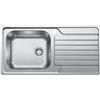 Blanco DINAS XL 6 S Lavello 100x50 cm 1 ciotola Rettangolare con gocciolatoio Acciaio inox Acciaio inox