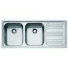 Franke RRX621 Lavello 116 cm X 50 cm 2 Vasche Rettangolare Reversibile Acciaio Acciaio