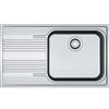 Franke SRX611-86LBSX Lavello 86X50 cm 1 vasca Rettangolare con gocciolatoio Acciaio inox Acciaio inox