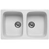 Apell PT792GW PIETRA NOBILE Lavello 79 cm X 50 cm 2 ciotole Rettangolare Granito Bianco
