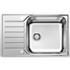 Blanco LANTOSL 6 S-IF Lavello 78x50 cm 1 ciotola Rettangolare con gocciolatoio Acciaio inox
