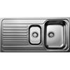 Blanco TIPO 6 S Lavello 100x50 cm 2 ciotole Ovale con gocciolatoio Acciaio inox Acciaio inox
