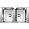 Blanco LEMIS 8-IF Lavello 86x50 cm 2 ciotole Rettangolare con gocciolatoio Acciaio inox