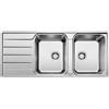 Blanco LEMIS 8 S-IF Lavello 116x50 cm 2 ciotole Rettangolare con gocciolatoio Acciaio inox
