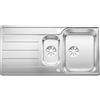 Blanco CLASSIMO 6 S-IF Lavello 100x50 cm 2 ciotole Rettangolare con gocciolatoio Acciaio inox