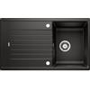 Blanco Zia 45 SL Lavello 86x50 cm 1 ciotola Rettangolare con gocciolatoio Silgranit Nero