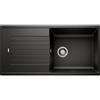 Blanco ZIAL 6 S Lavello 100x50 cm 1 ciotola Rettangolare con gocciolatoio Silgranit Nero