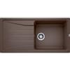 Blanco SONAL 6 S Lavello 100x50 cm 1 ciotola Rettangolare con gocciolatoio Silgranit Marrone