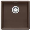 Blanco SUBLINE 400-F Lavello 43x43 cm 1 ciotola Quadrato Silgranit Marrone