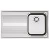 Franke RPX61186DX Lavello 86x50 cm 1 ciotola Rettangolare con gocciolatoio Acciaio inox Acciaio inox