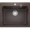 Blanco NAYA 6 Lavello 62x51 cm 1 ciotola Rettangolare Silgranit Marrone