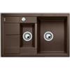 Blanco METRA 6 S Lavello 78 X 50 cm 2 Vasche Rettangolare Reversibile Marrone