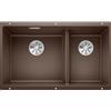 Blanco SUBLINE 430/270-U Lavello 76x46 cm 2 ciotole Rettangolare Silgranit Marrone