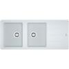 Franke &LAVELLO 1160X500 2V+SC BIANCO 9899995 114.0276.593 FRANKE