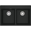 Franke LAVELLO MARIS/CENTRO 760x500 2 VASC. FR. BLACK MATT 114.0661.690 FRANKE