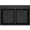 Franke LAVELLO MARIS 760x510 2 VASCHE FRAGR.BLACK MATT 114.0661.674 FRANKE