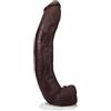 Doc Johnson Signature Cocks - Dredd - realistico ULTRASKYN a doppia densità da 33,5 cm con ventosa Vac-U-Lock, venature testurizzate e compatibilità con imbracatura, colore: cioccolato Doc Johnson