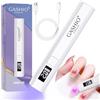GASHIO® Lampada UV/LED per unghie in gel: mini lampada UV per unghie 【Proteggere la pelle】【Ricaricabile】Piccola lampada LED per smalto per unghie per unghie gel da costruire unghie chiodo regalo per