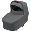 Maxi-Cosi Sense Navicella, spaziosa e confortevole, materasso memory foam traspirante, ClimaFlow, inclinazione SoothingSlope, sonno notturno, manico pelle vegana, Twillic Graphite