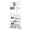 Yongany Appendiabiti e scarpe | Appendiabiti con ripiano per scarpe con ganci - Rack da pavimento organizer per camera da letto dormitorio domestico scaffale di stoccaggio