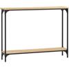 fsahslih Tavolo consolle in rovere Sonoma, 100 x 22,5 x 75 cm, tavolo da