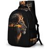 WECECE Zaino Scolastico Lion Pattern Studenti 15 Anni Zaino per Computer Animal Motif Ragazze Scuola Media Zainetto Impermeabile Resistente Scuola e Tempo Libero Bookbag