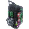 PRESTIGE & DELUXE Trolley Zaino Scuola compatibile con Minecraft Nero Black Verde TNT per bambini primaria media + 7 penne cancellabili