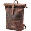 DRAKENSBERG Zaino in pelle Roll-Top Ryan 16, zaino per laptop da donna, uomo, vintage, grande, fino a 25 l, marrone antico, L, Casual