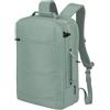 travelite Zaino per bagaglio a mano, zaino per laptop da 15,6 pollici, zaino da viaggio in materiale riciclato con scomparto di sicurezza, 46 cm, 30 litri, Sage Green