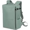 travelite Zaino per bagaglio a mano, zaino per computer portatile 15,6 pollici, zaino da viaggio in materiale riciclato con scomparto di sicurezza, 41 cm, 18 litri, Sage Green